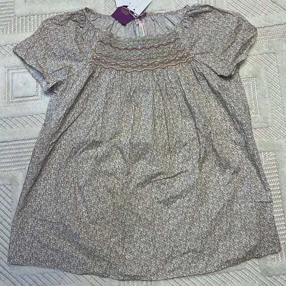 Bonpoint Girls Blouse Smockee Grenade - Picture 5 of 9